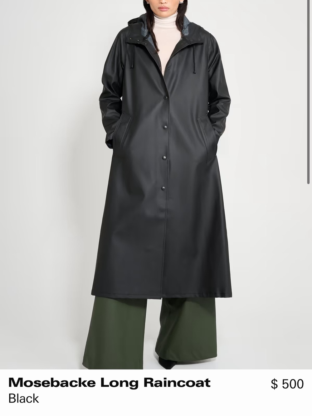 Stutterheim Mosebacke Long Raincoat